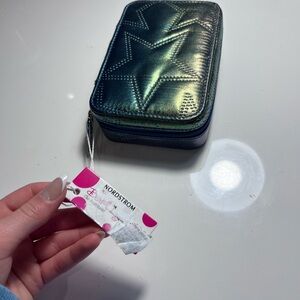 Bari Lynn Kids' Star-Patterned Blue and Green Jewelry case